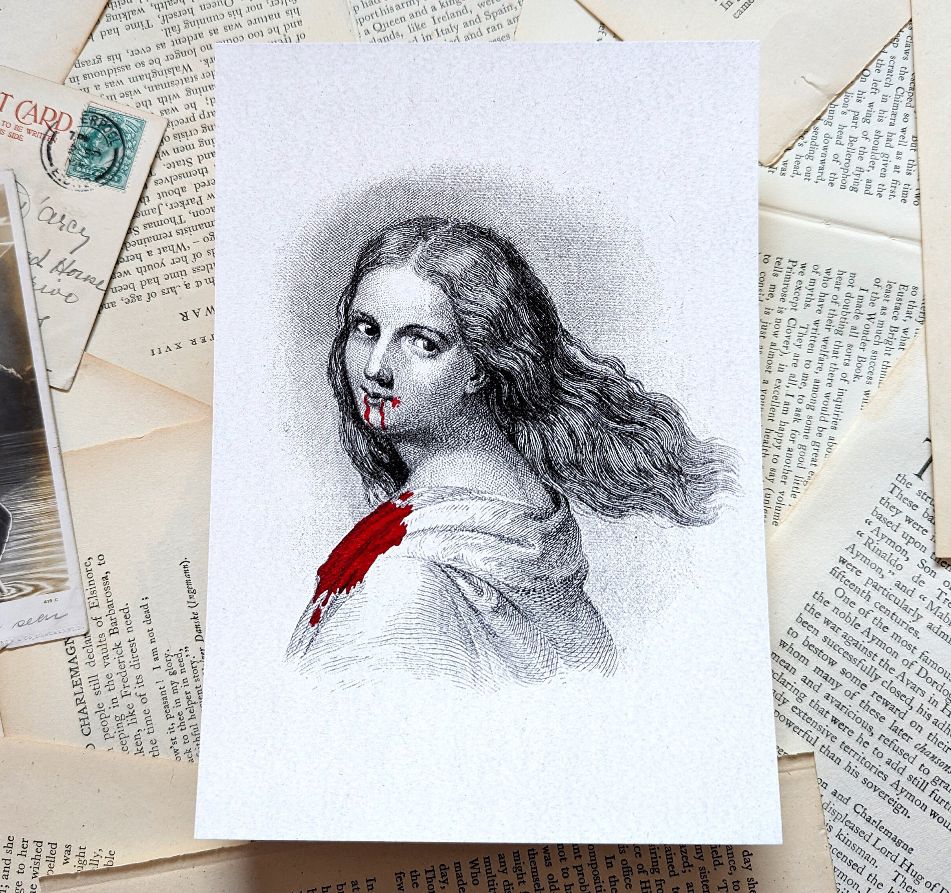 Vampire Greeting Card