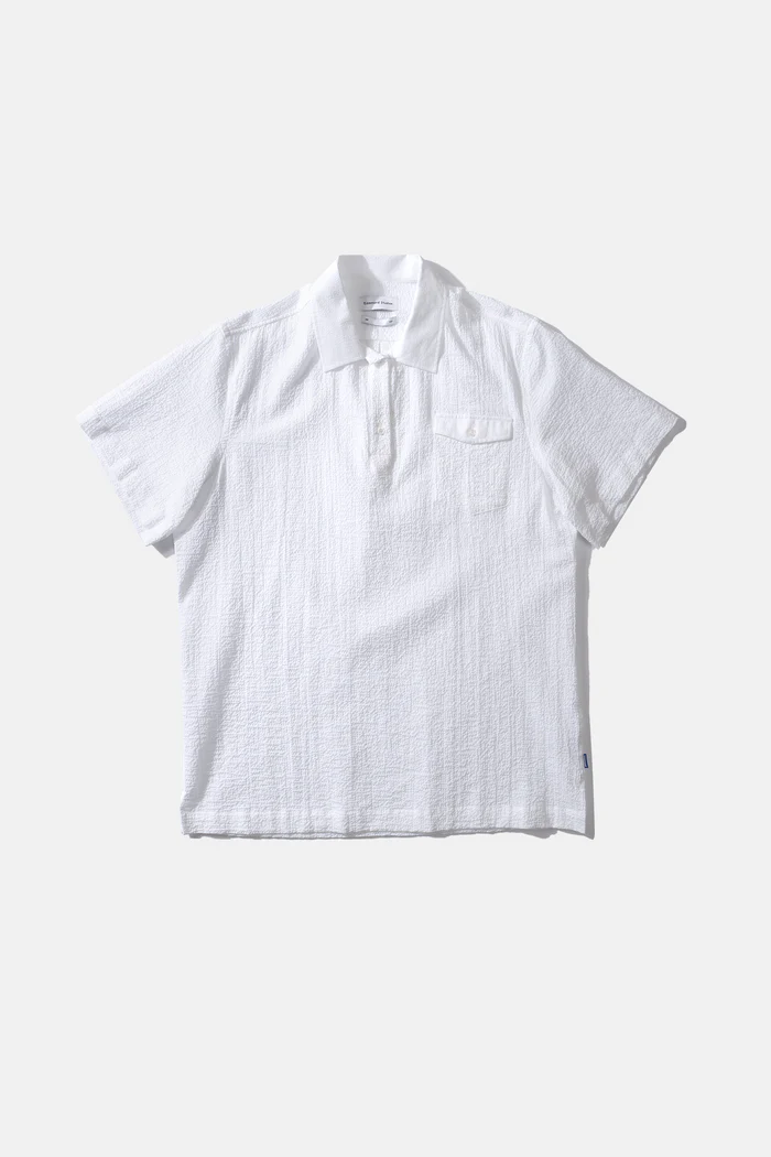 
                  
                    Polo Shirt Seersucker - Plain White
                  
                