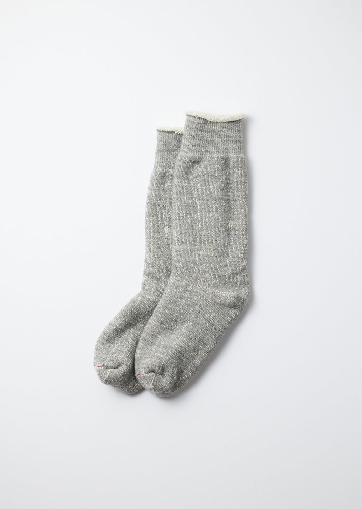 
                  
                    Double Face Crew Socks - Grey - R1001
                  
                