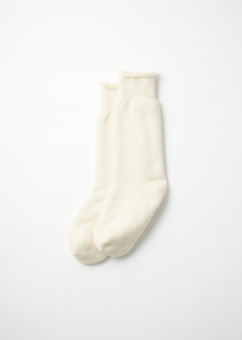 Double Face Crew Socks - Ivory - R1001