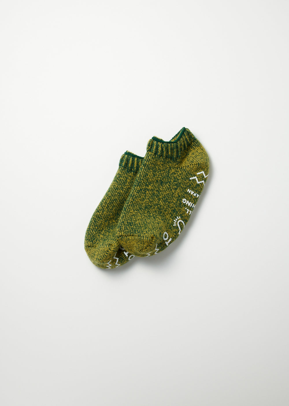 Pile Sock Slipper - D.Green/L.Green - R1488