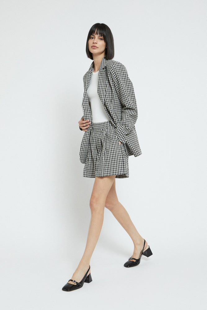 
                  
                    Gingham Shorts - Black
                  
                