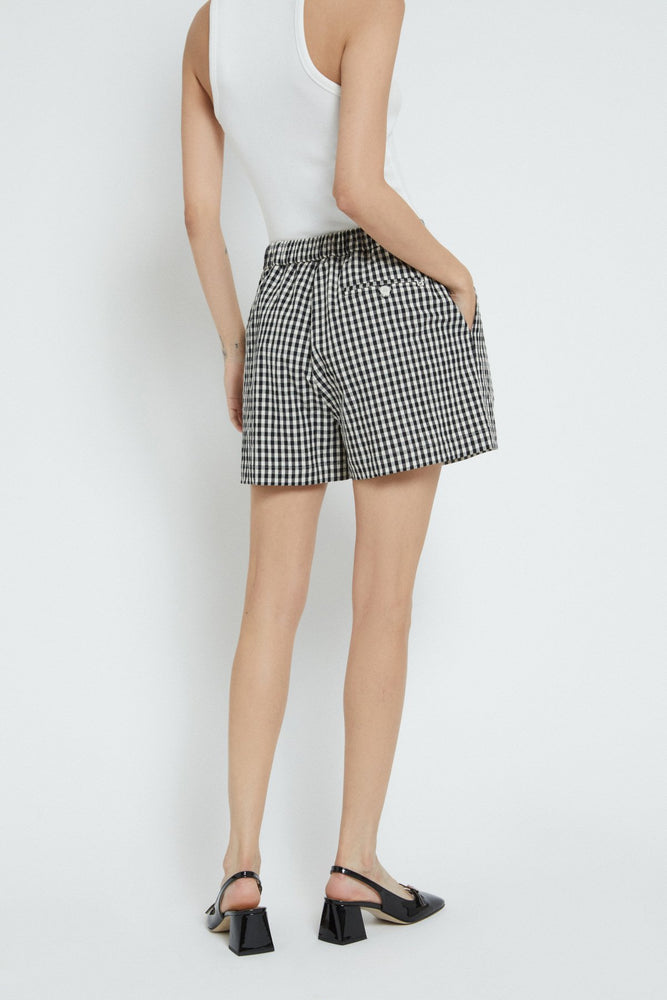 
                  
                    Gingham Shorts - Black
                  
                