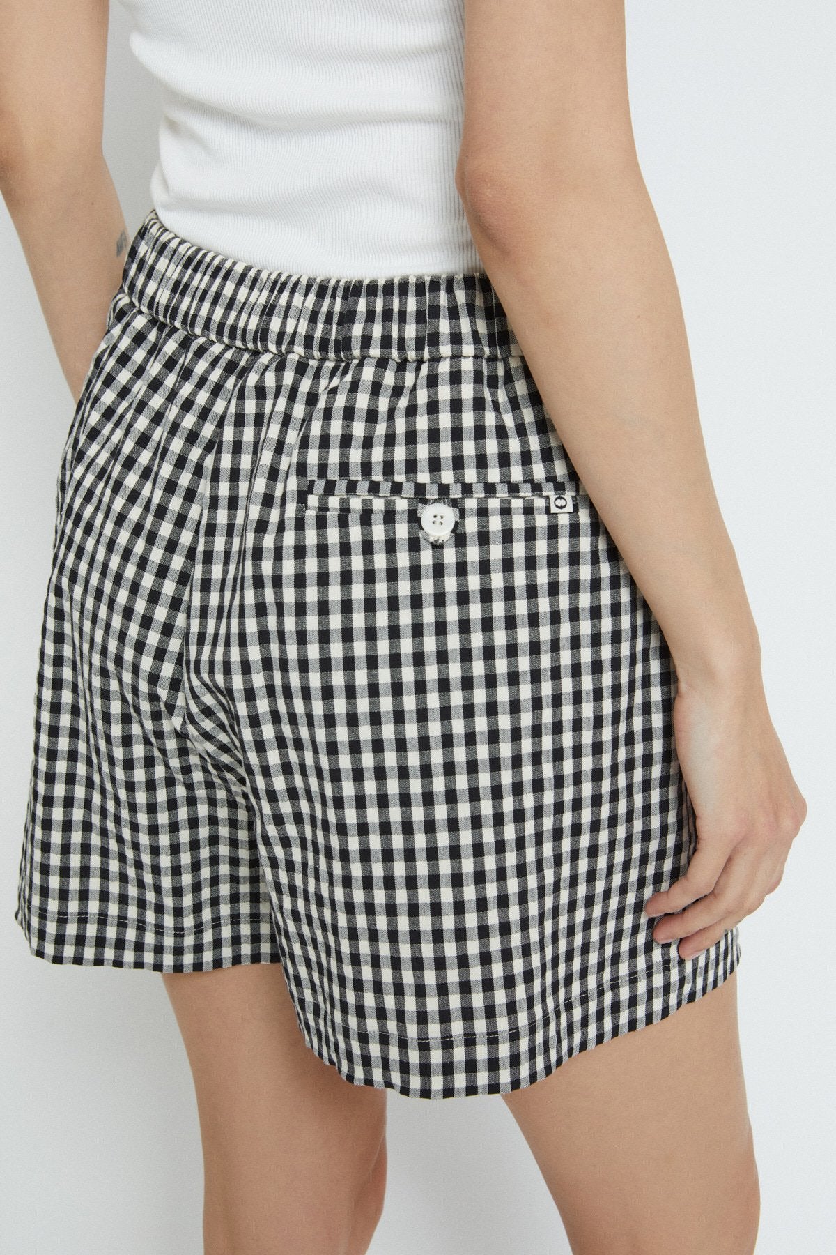 
                  
                    Gingham Shorts - Black
                  
                