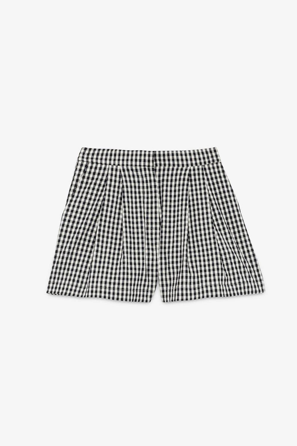 Gingham Shorts - Black