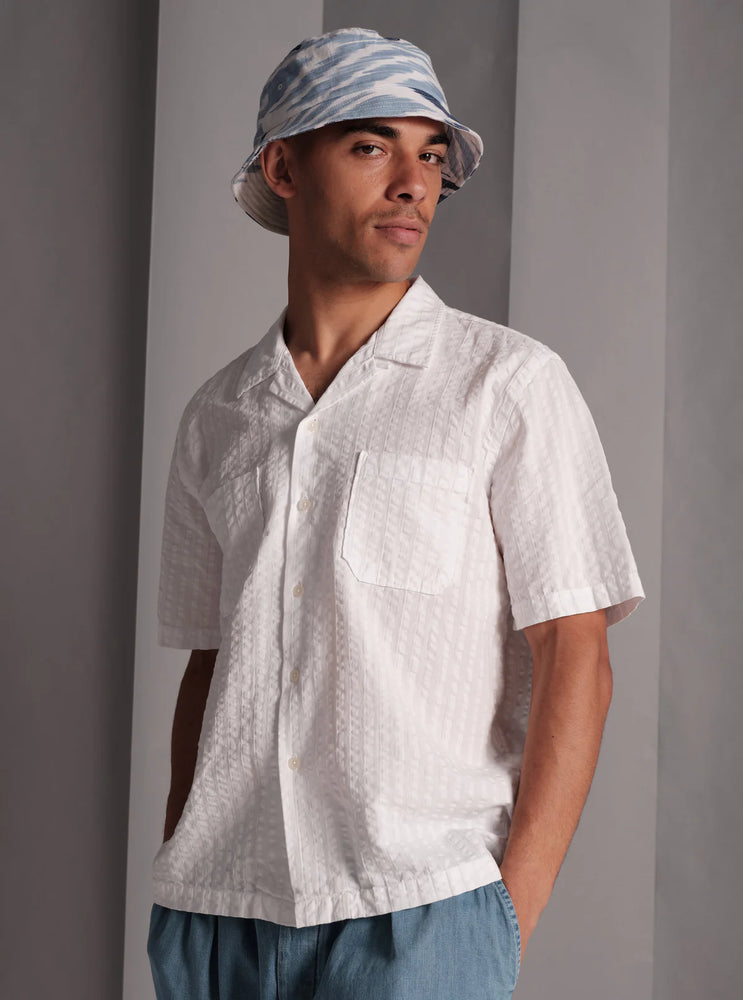 
                  
                    Sal Road Shirt Kos Self Stripe - White
                  
                