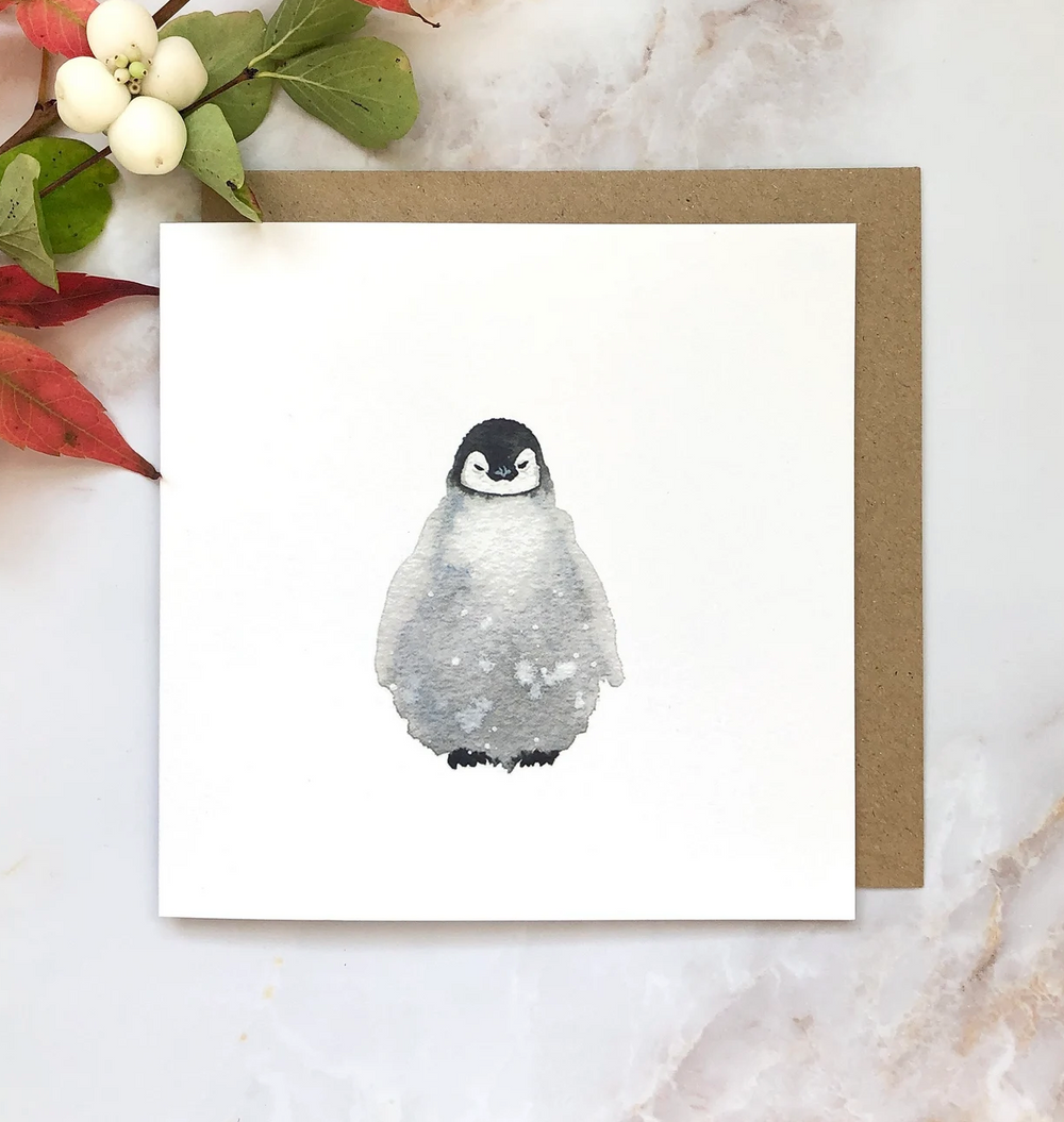 Amelia Durie Studios - Single Christmas Card - Penguin Chick