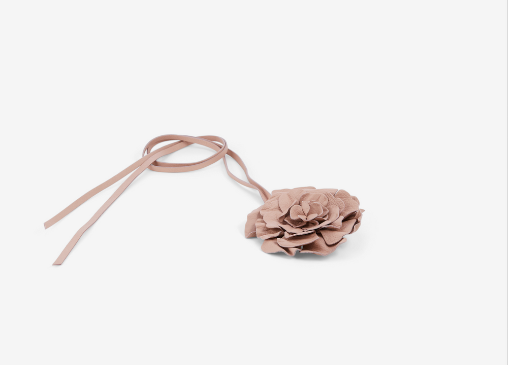 
                  
                    Leather Rose Belt - Dusty Pink
                  
                
