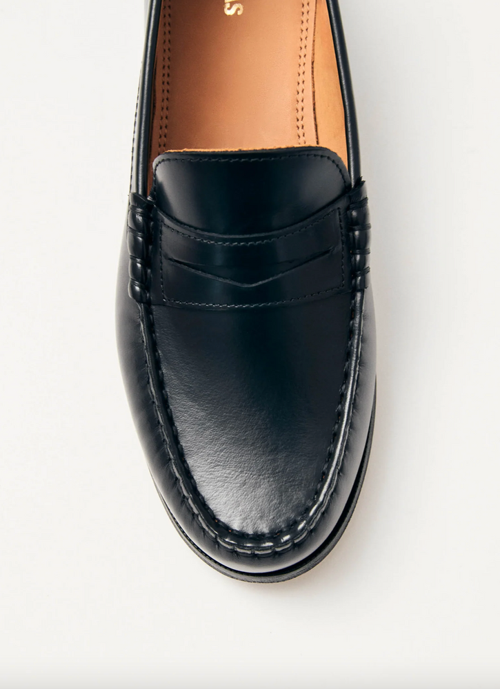 
                  
                    Rivet Leather Loafers - Black
                  
                