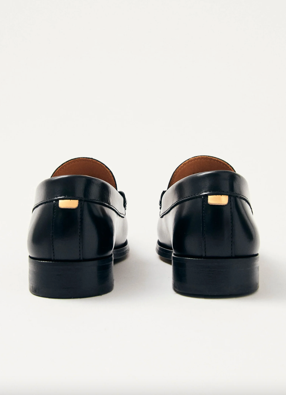 
                  
                    Rivet Leather Loafers - Black
                  
                