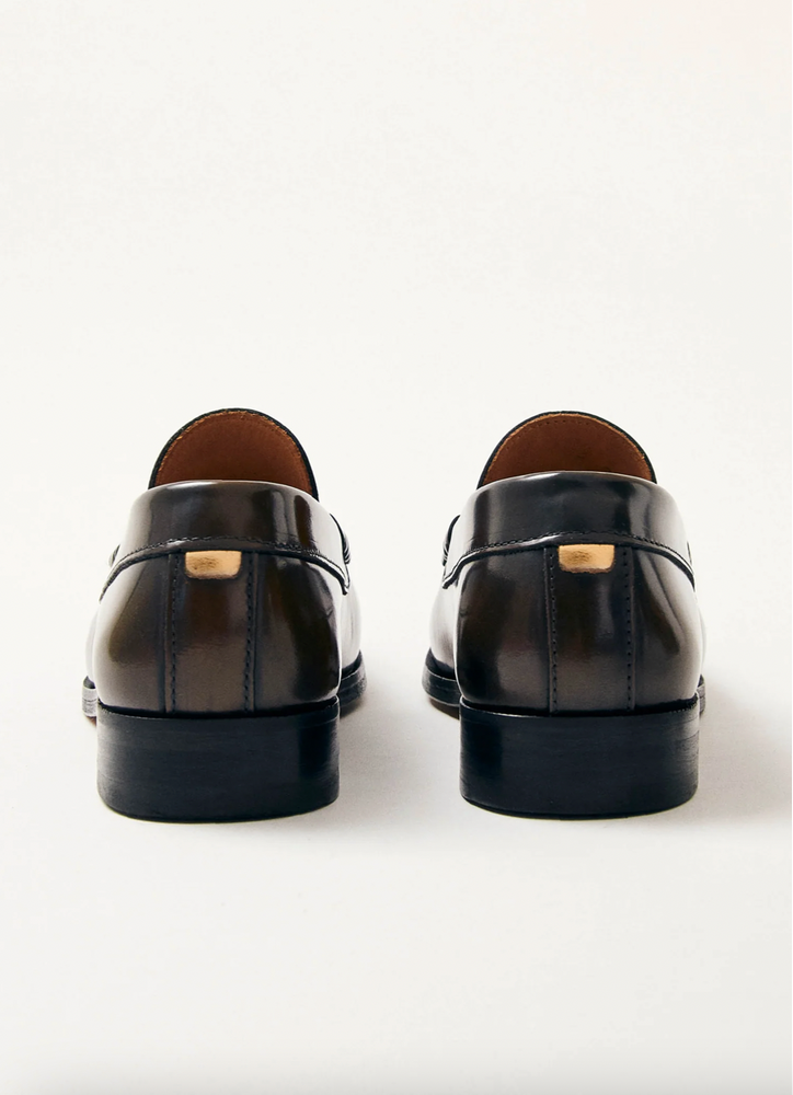 
                  
                    Rivet Leather Loafers - Coffee Brown
                  
                