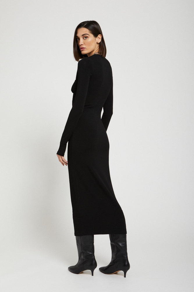 
                  
                    Fine Knit Midi Dress - Nero
                  
                