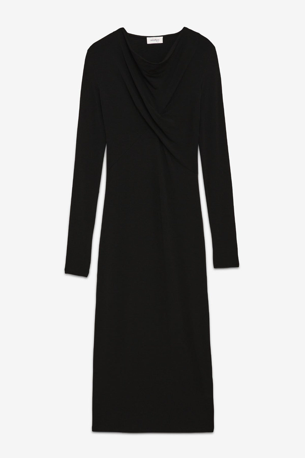 Fine Knit Midi Dress - Nero