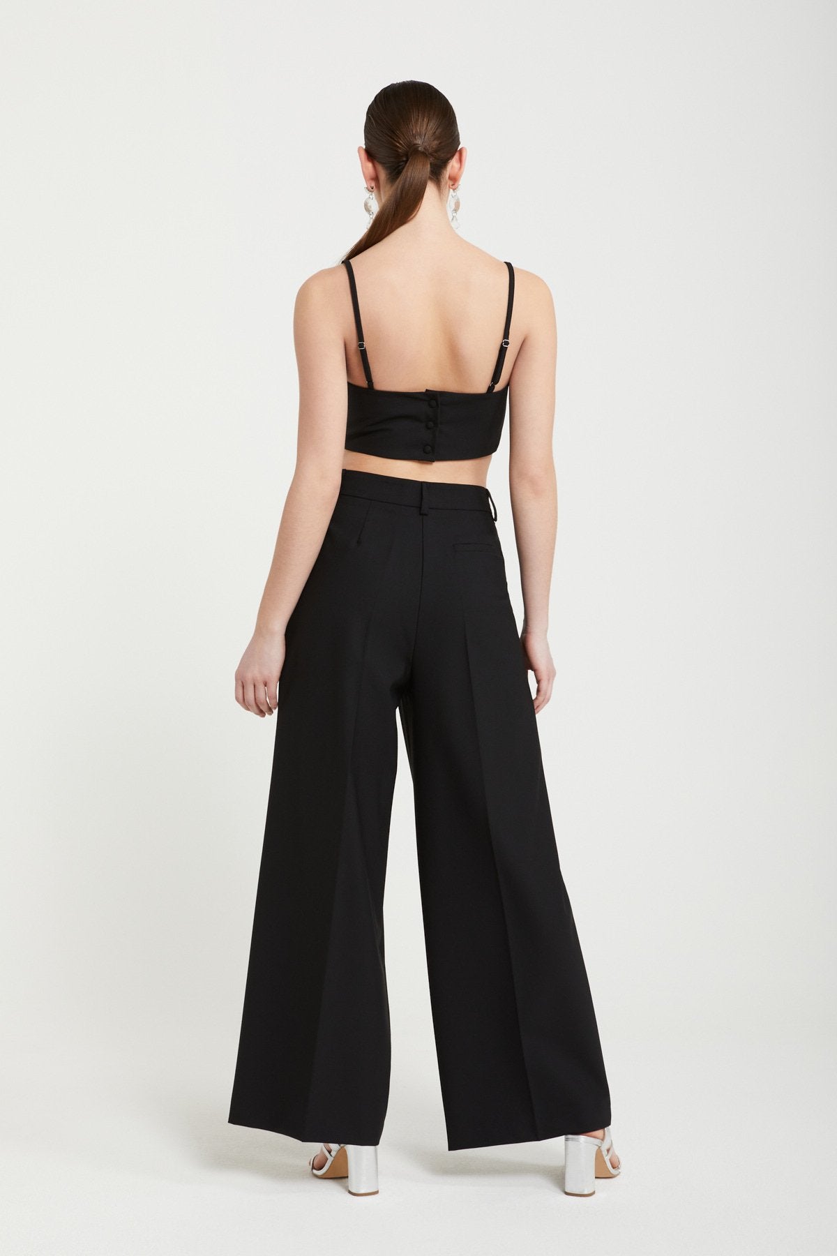 
                  
                    Front Pleat Tailored Trousers - Nero
                  
                