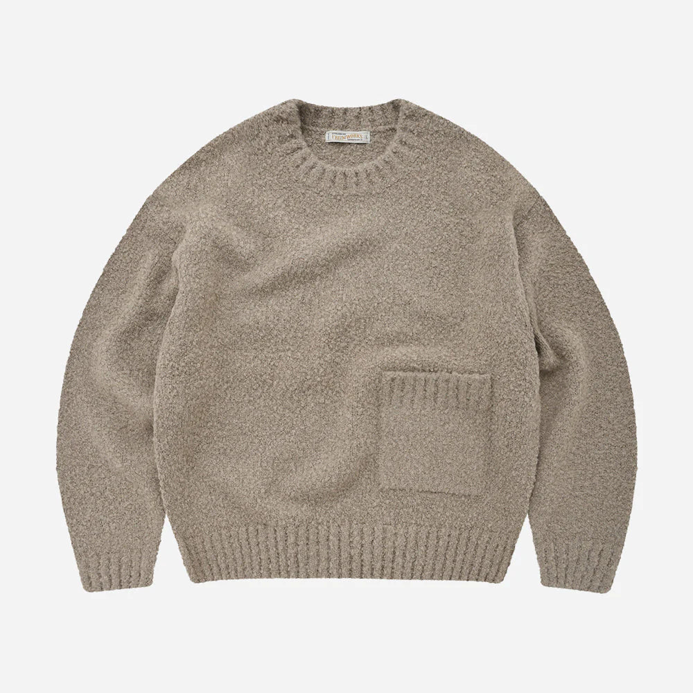 Alpaca Boucle Knit - Cocoa