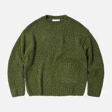 Alpaca Boucle Knit - Olive