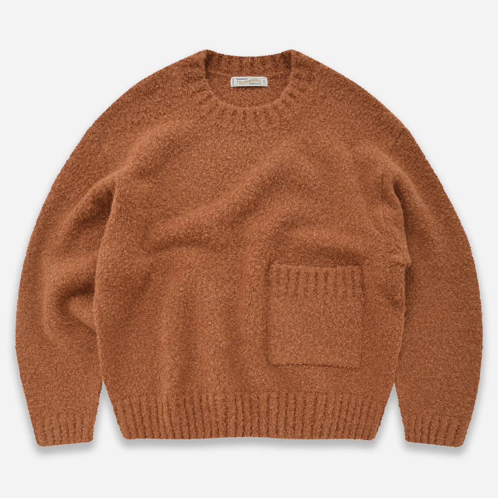 Alpaca Boucle Knit - Orange