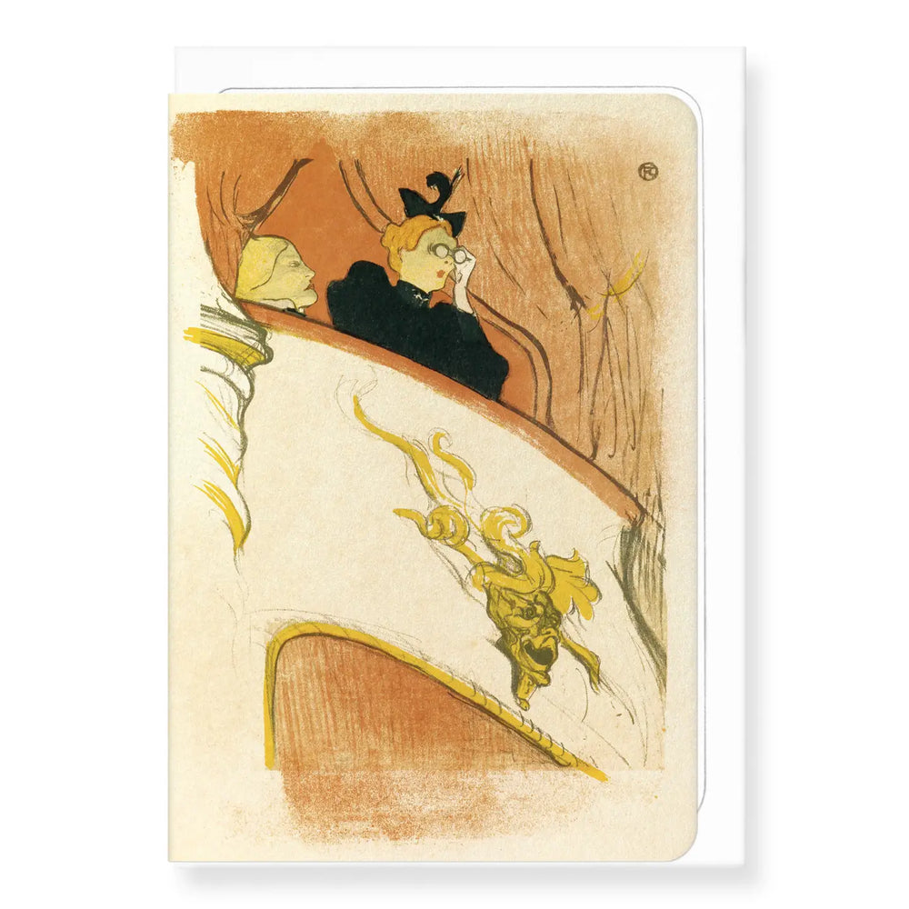 'La Loge Au Mascaron Doré' 1893 Greeting Card