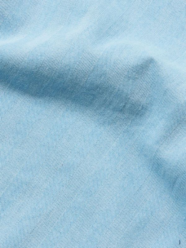 Simple Short - Herringbone Denim - Washed Indigo