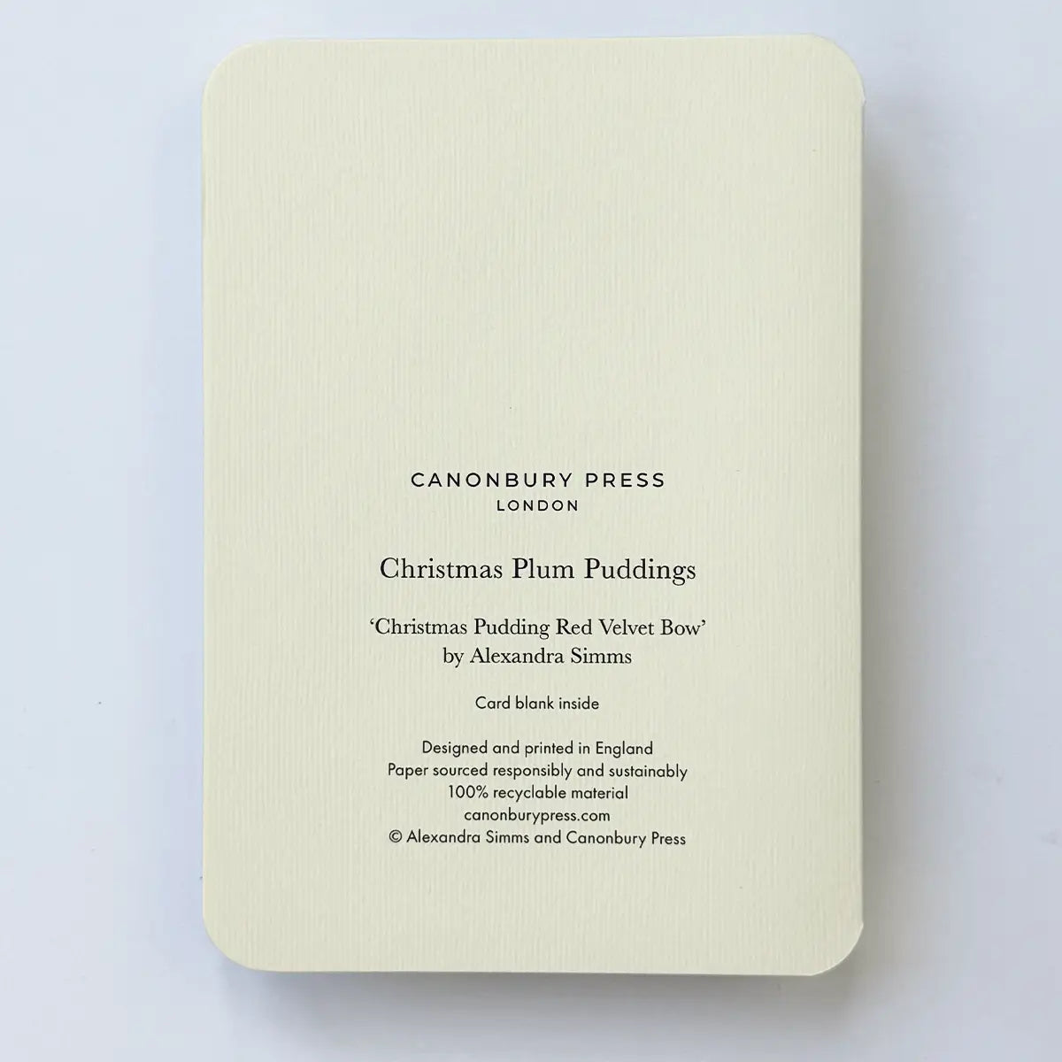 
                  
                    Christmas Plum Pudding Red Velvet Bow Greeting Card
                  
                
