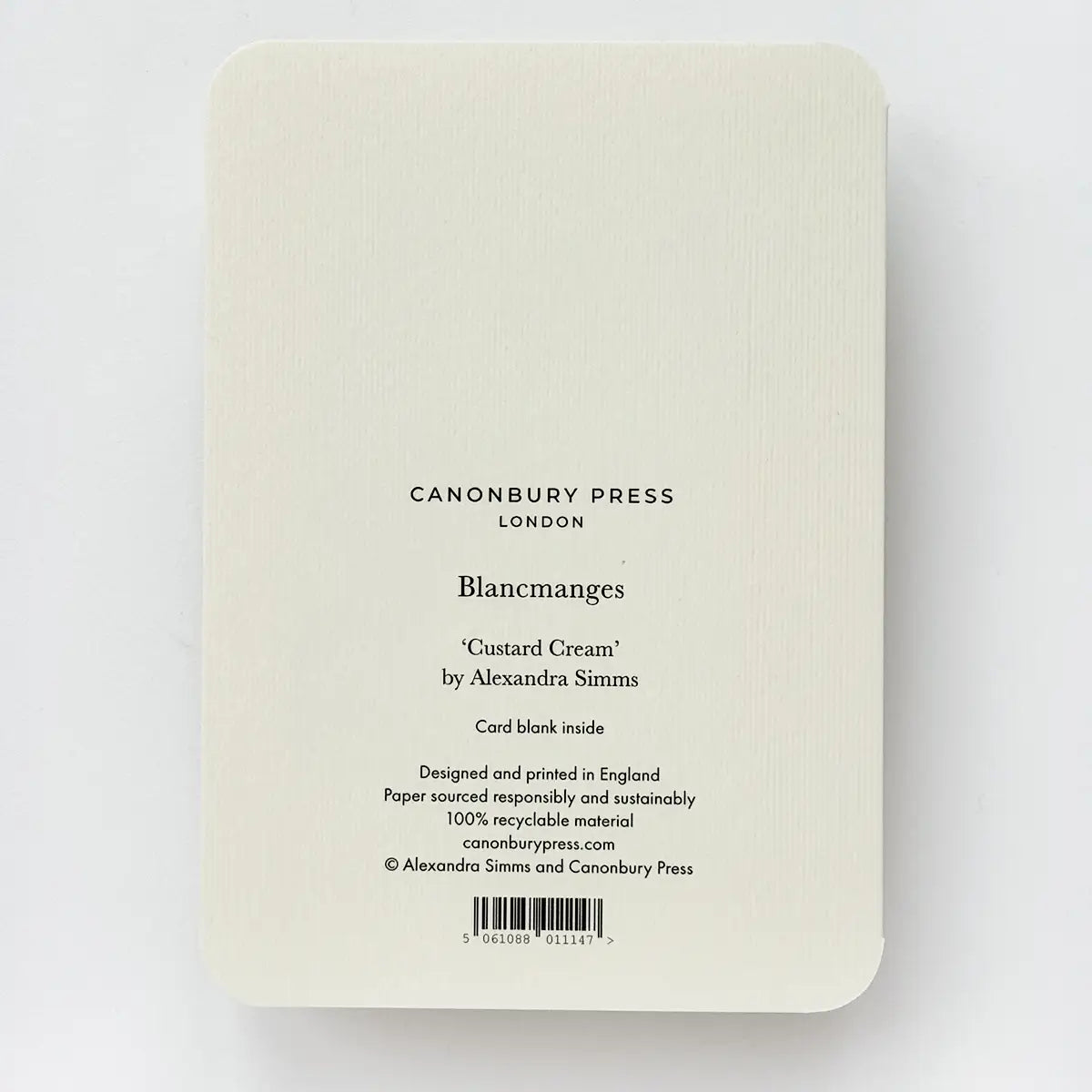 
                  
                    Custard Cream Blancmange Greeting Card
                  
                