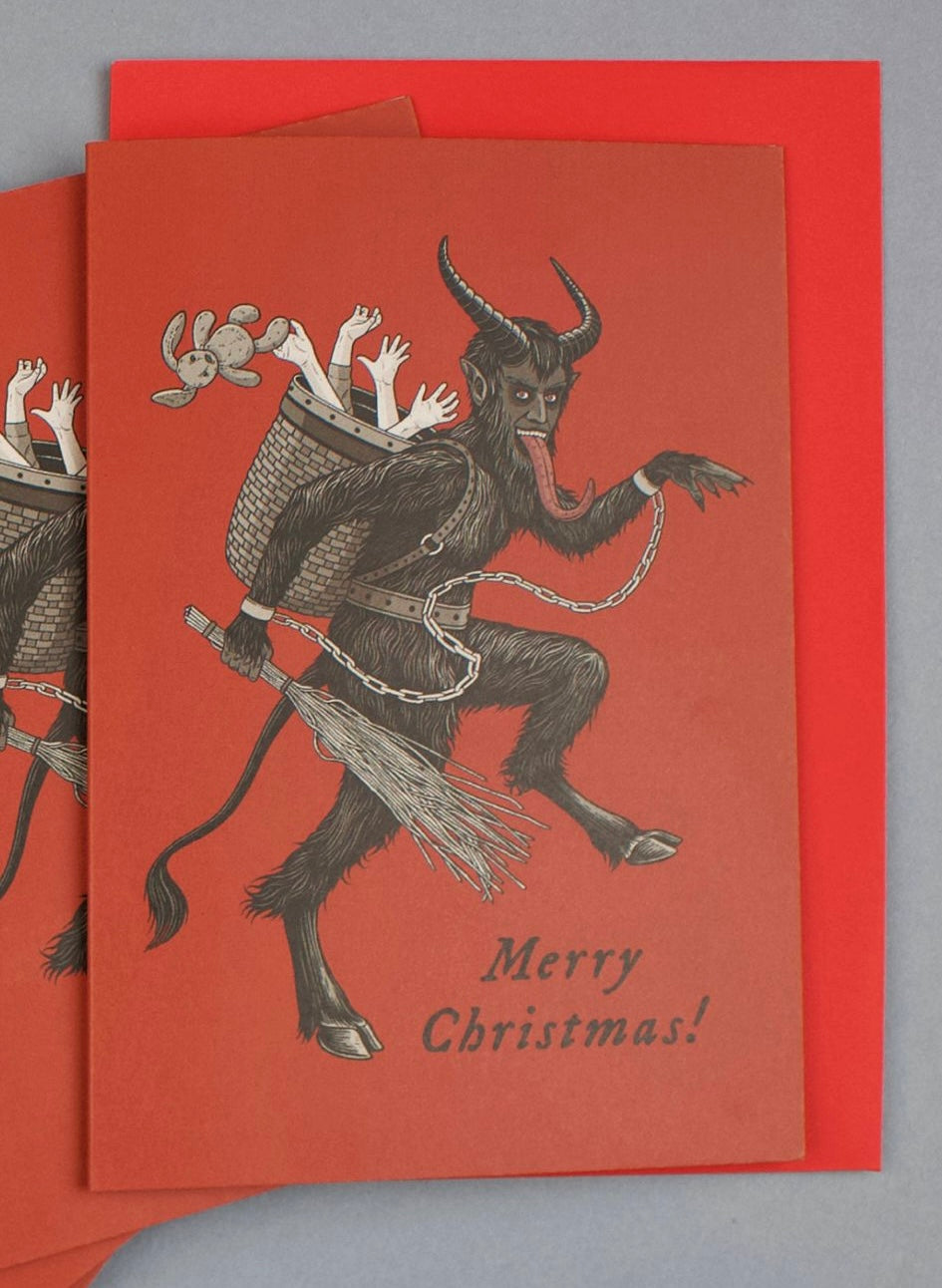 Scandi Folklore Christmas Card - Krampus