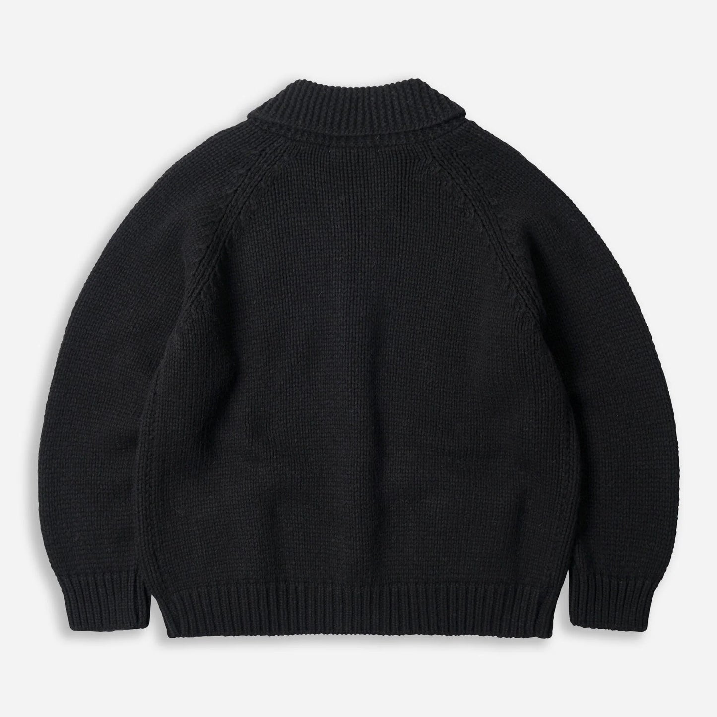 
                  
                    Heavy Cowichan Zip Up Cardigan - Black
                  
                