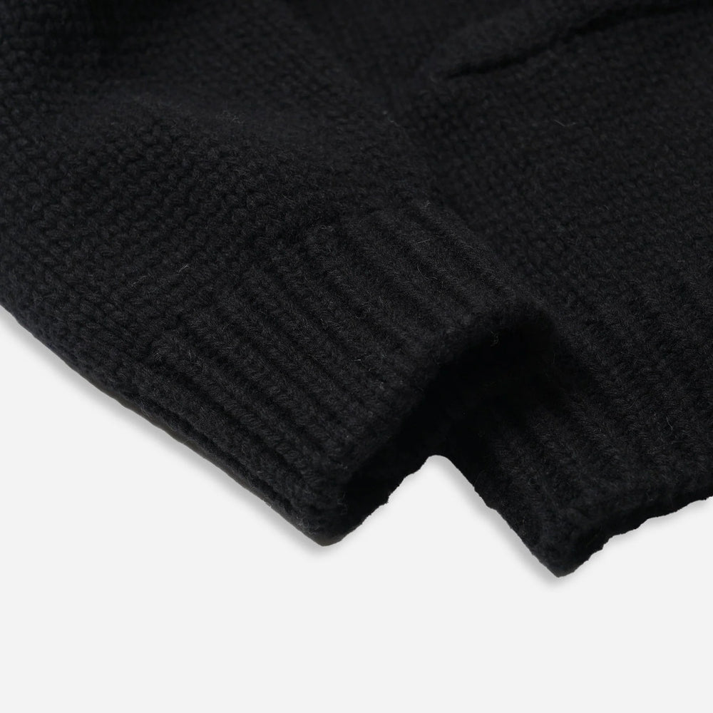 
                  
                    Heavy Cowichan Zip Up Cardigan - Black
                  
                