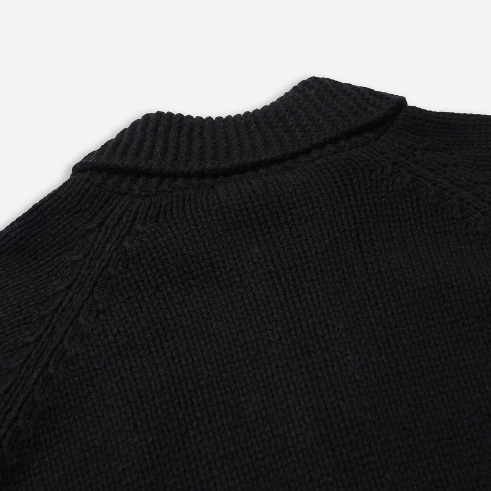 
                  
                    Heavy Cowichan Zip Up Cardigan - Black
                  
                
