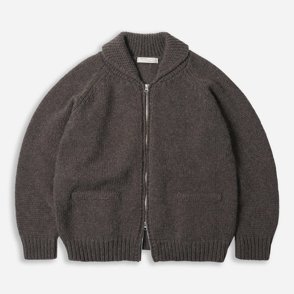 Heavy Cowichan Zip Up Cardigan - Sephia – Curated Goods Ltd Heavy Cowichan Zip Up Cardigan - Sephia – Curated Goods Ltd