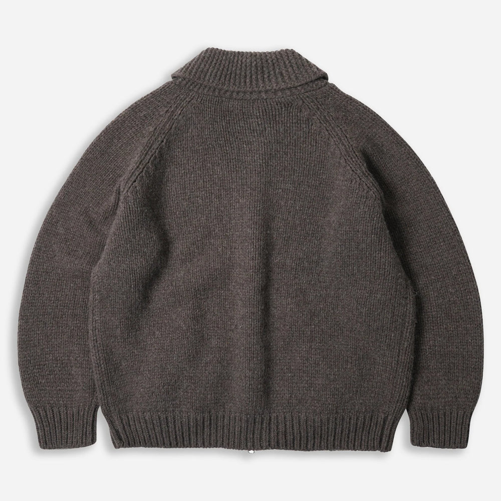 
                  
                    Heavy Cowichan Zip Up Cardigan - Sephia
                  
                