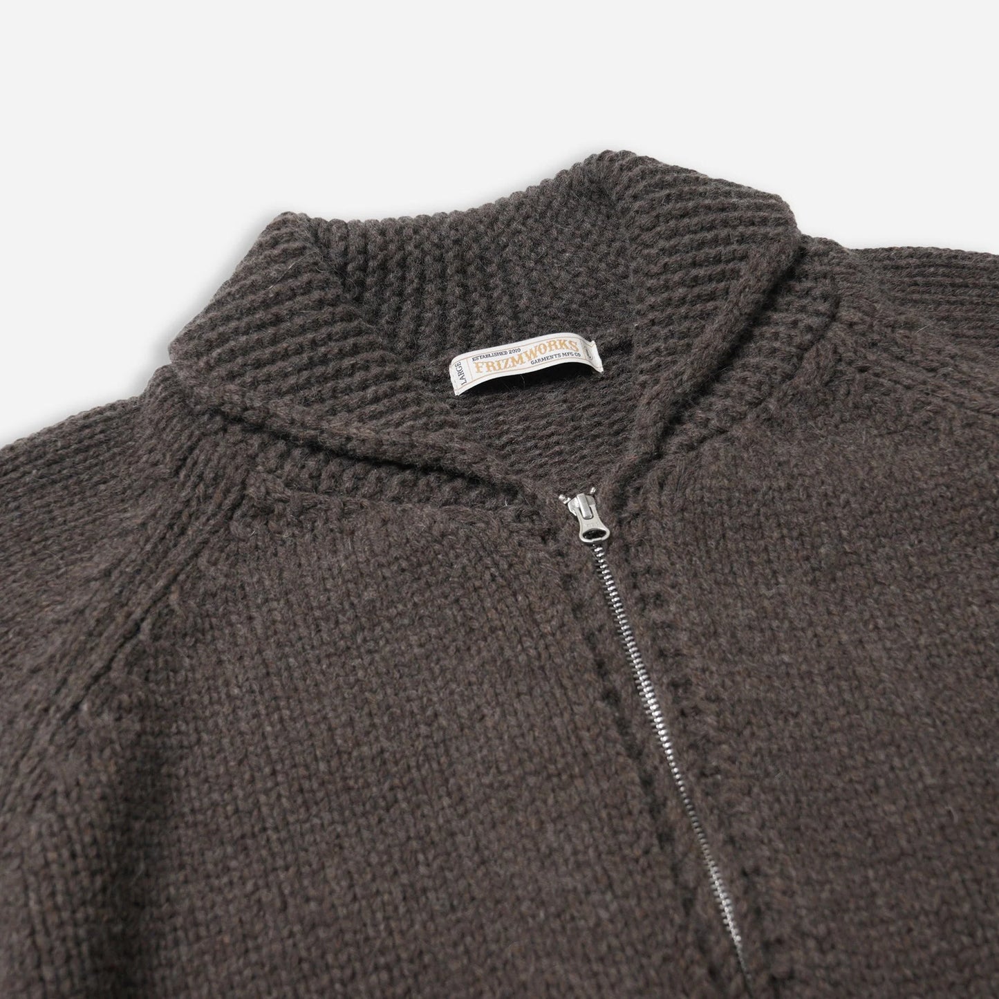 
                  
                    Heavy Cowichan Zip Up Cardigan - Sephia
                  
                