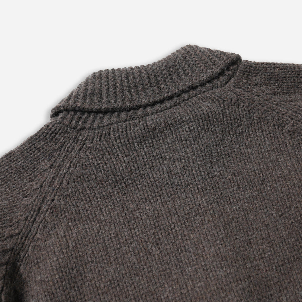 
                  
                    Heavy Cowichan Zip Up Cardigan - Sephia
                  
                