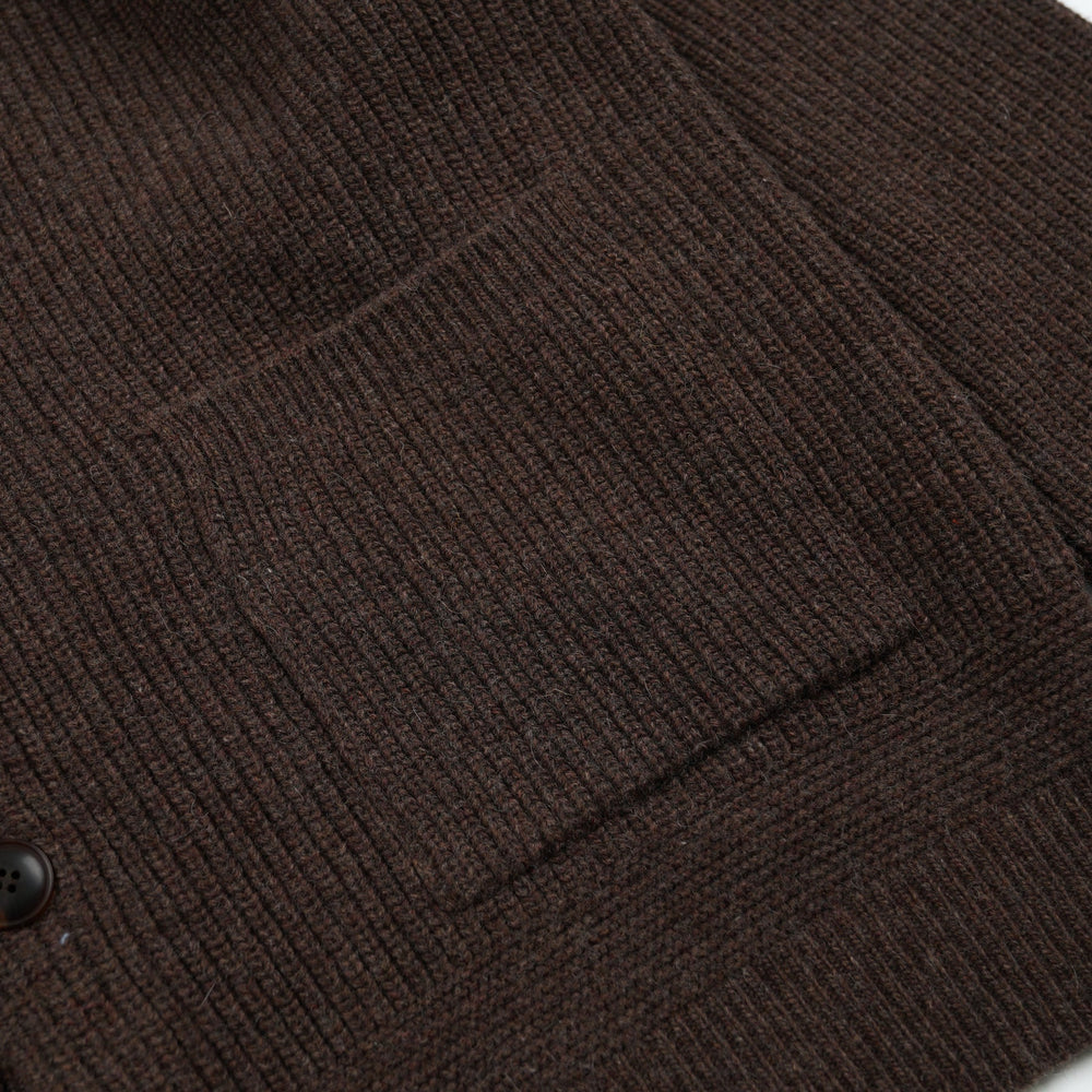 
                  
                    Heavy Wool Round Cardigan - Chocco Brown
                  
                