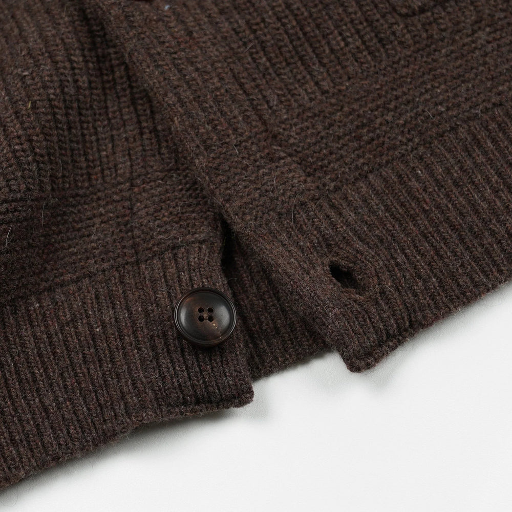 
                  
                    Heavy Wool Round Cardigan - Chocco Brown
                  
                