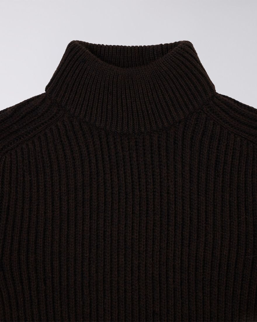 
                  
                    Roni High Collar Sweater - Dark Brown
                  
                