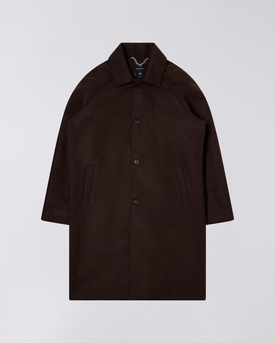 Mac Wool Coat - Dark Brown