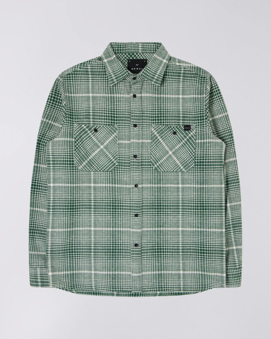 Millenium Shirt LS - Green-White