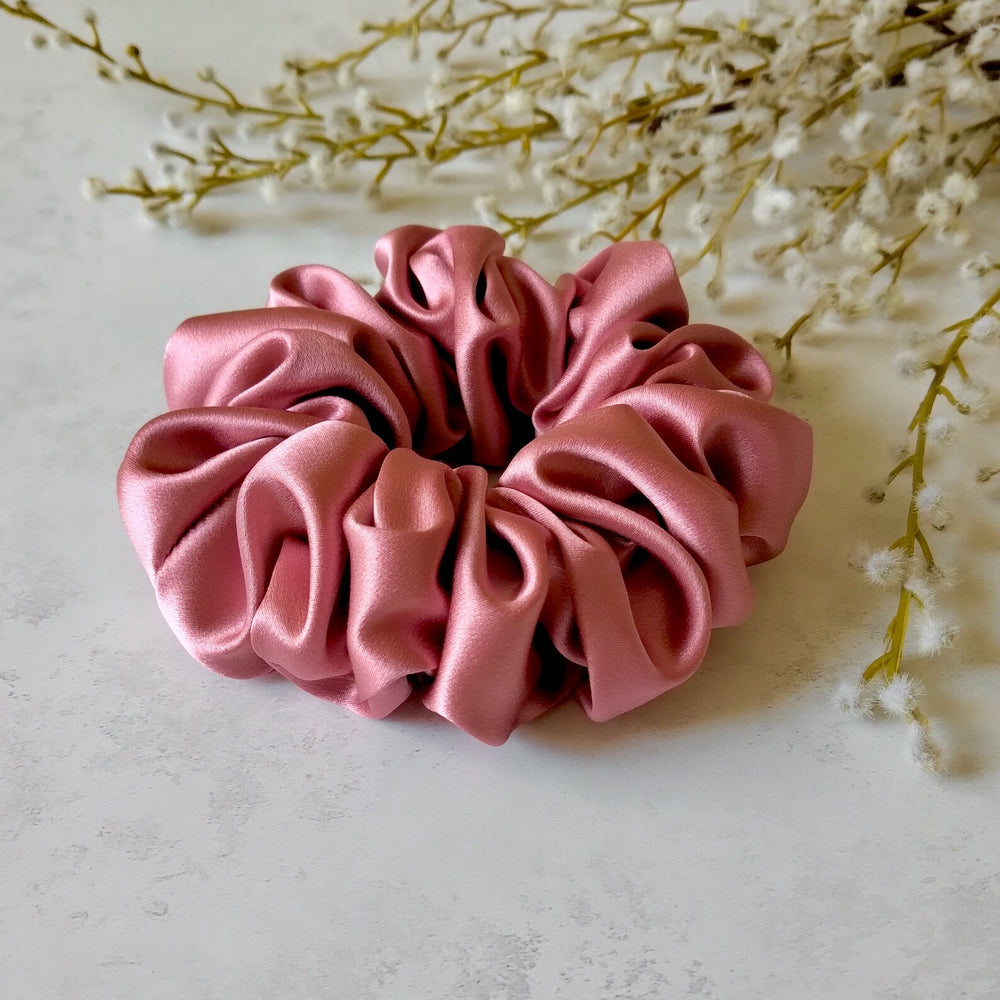 Silk Scrunchie - Rosewood