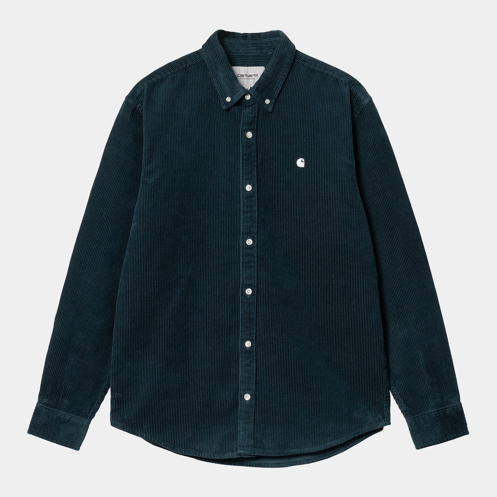 L/S Madison Cord Shirt - Duck Blue