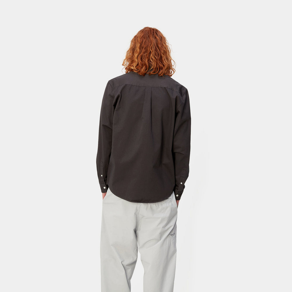 
                  
                    L/S Madison Shirt - Charcoal/White
                  
                