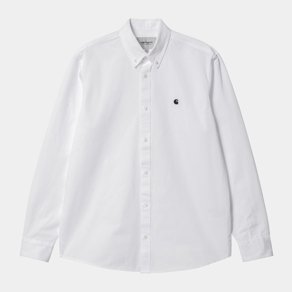 L/S Madison Shirt - White/Black