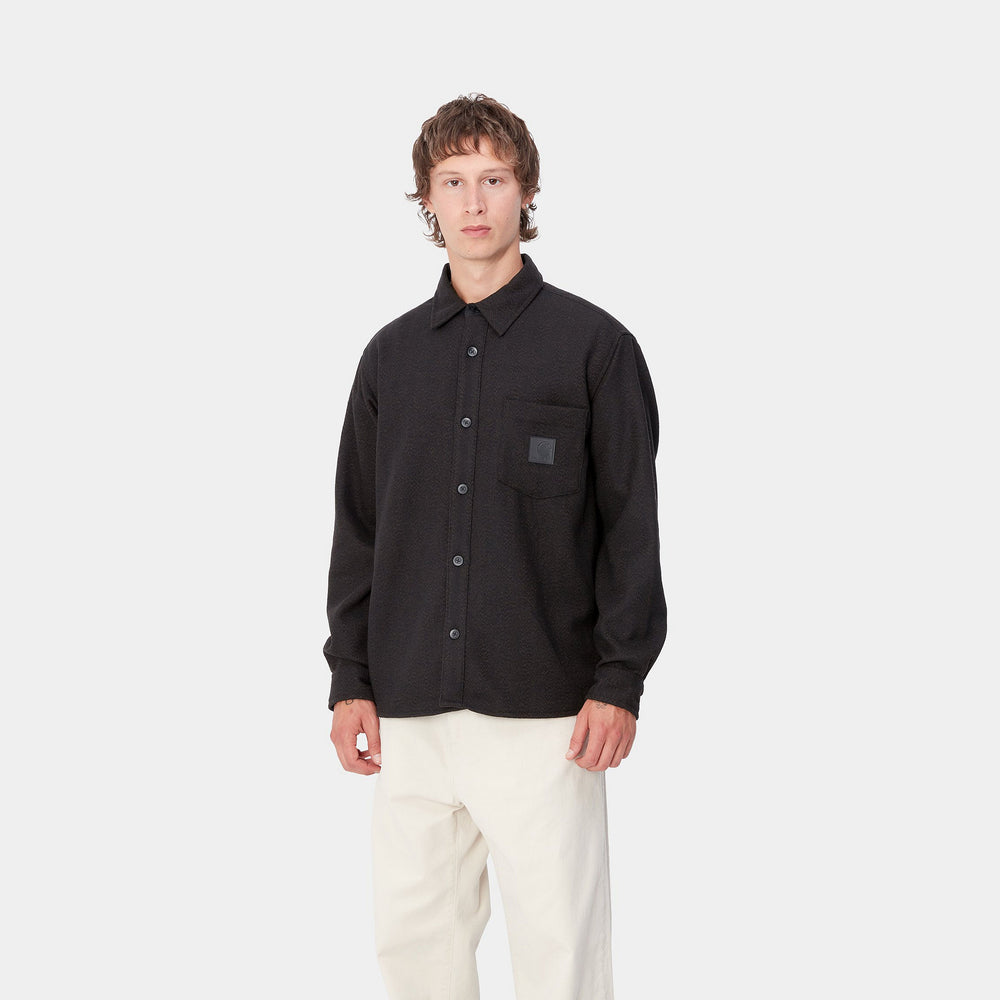 L/S Truman Shirt - Chocolate/Black