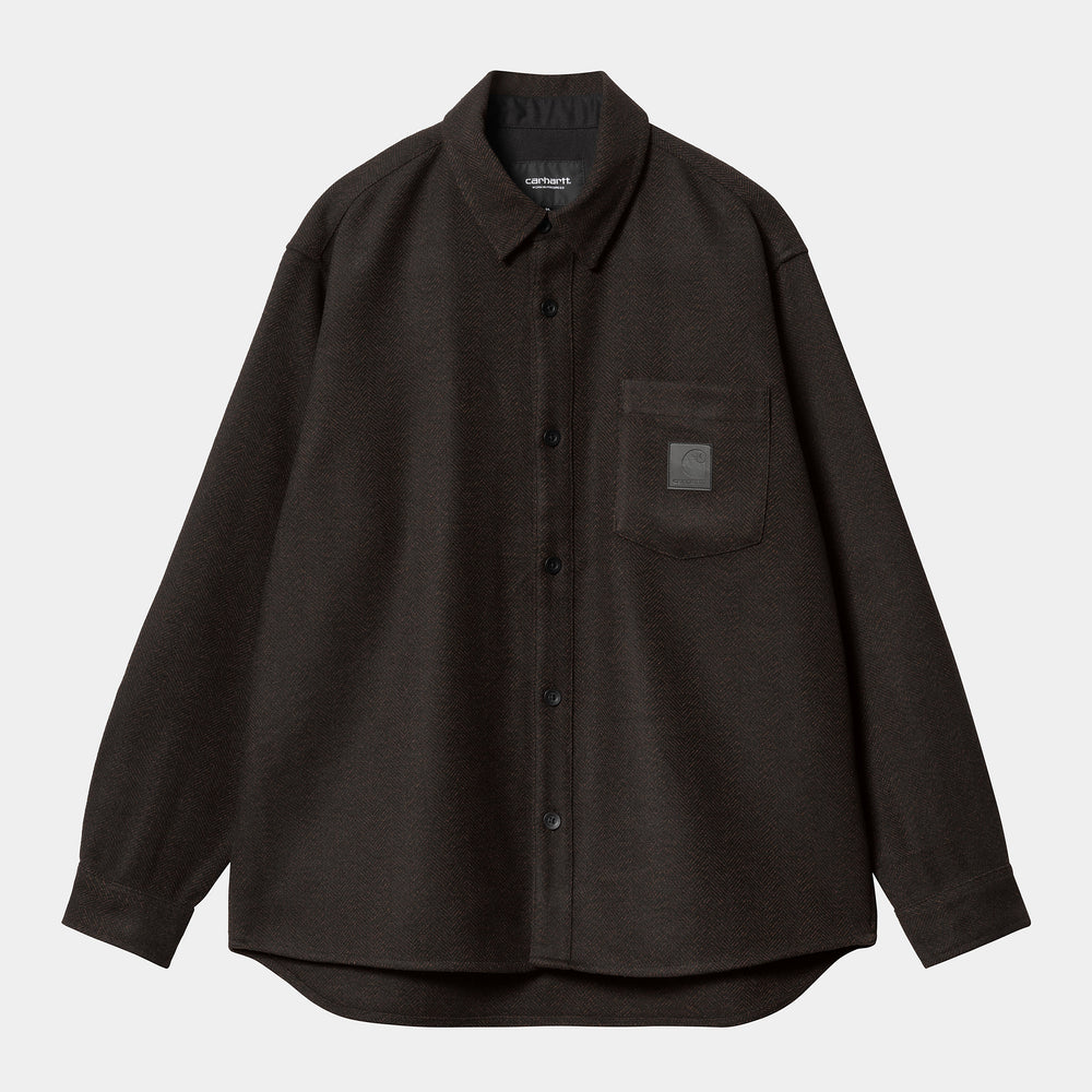 L/S Truman Shirt - Chocolate/Black