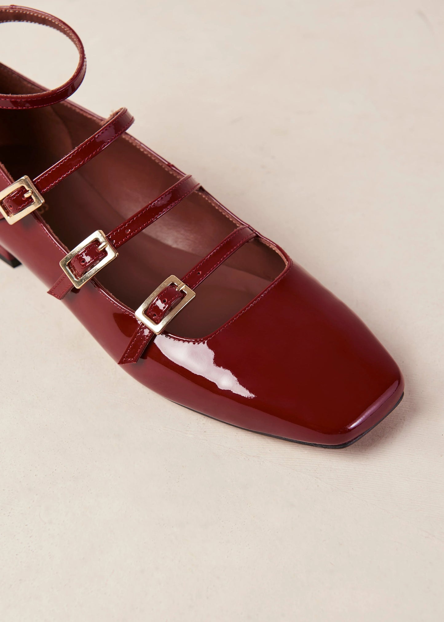 Wine 2025 ballet flats