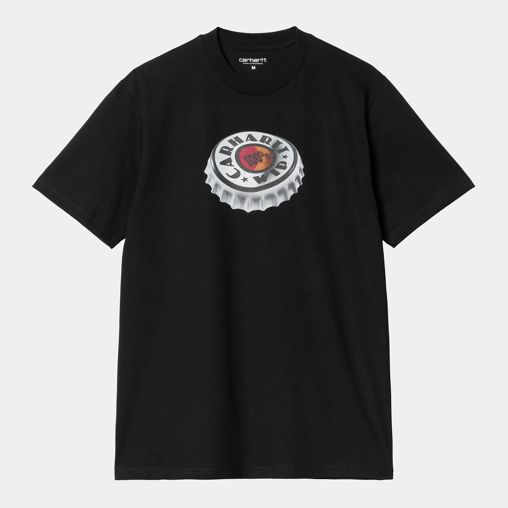 S/S Bottle Cap T-Shirt - Black