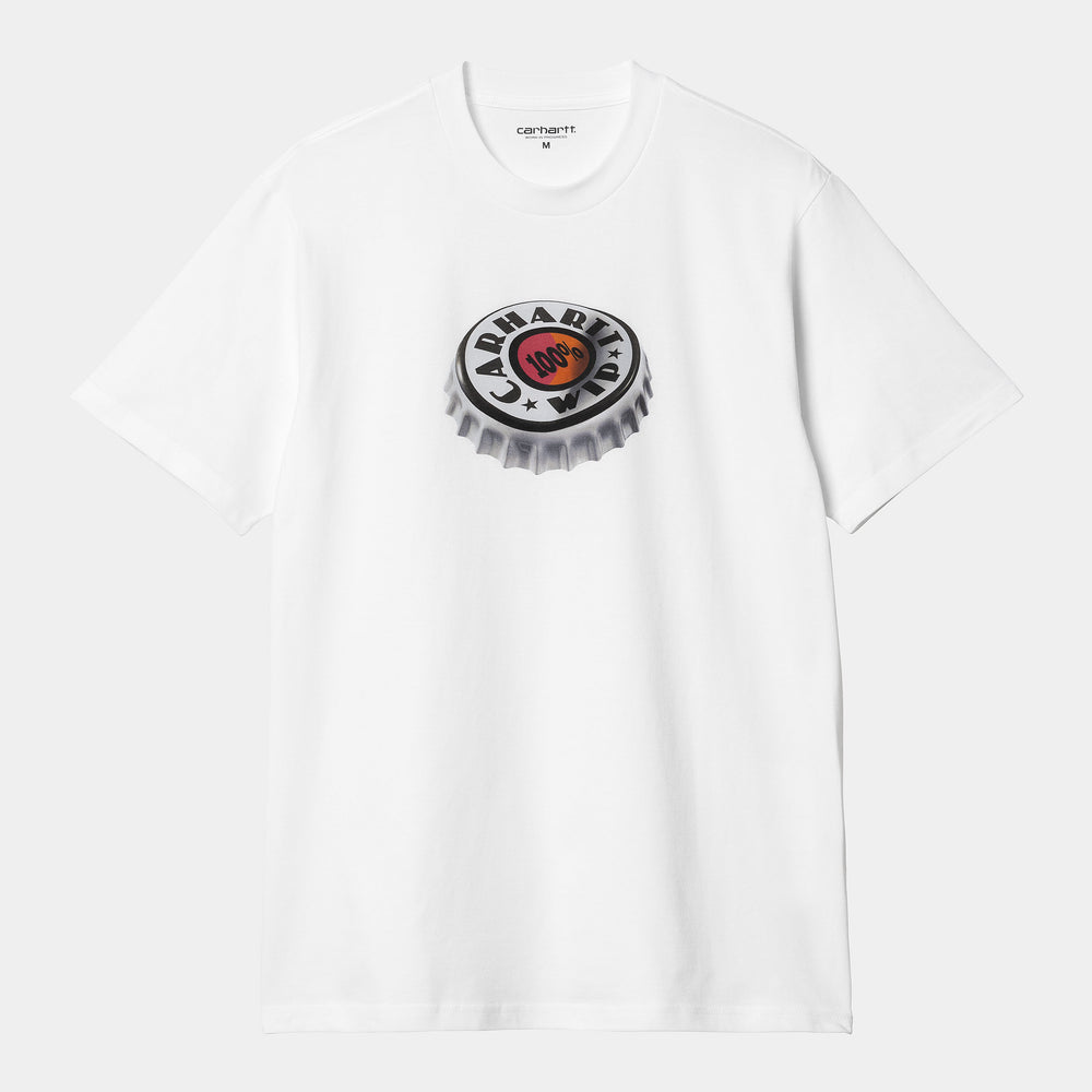 S/S Bottle Cap T-Shirt - White