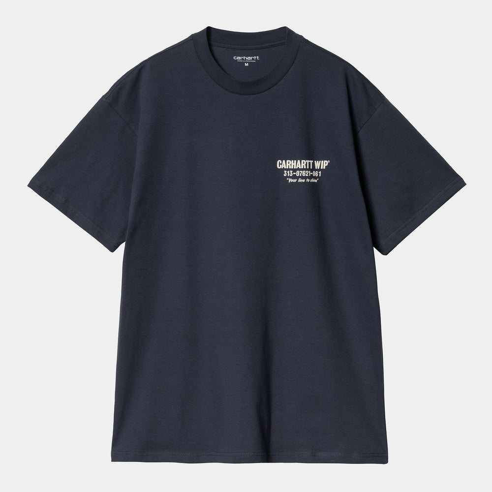 S/S Less Troubles T-Shirt - Blue/Wax