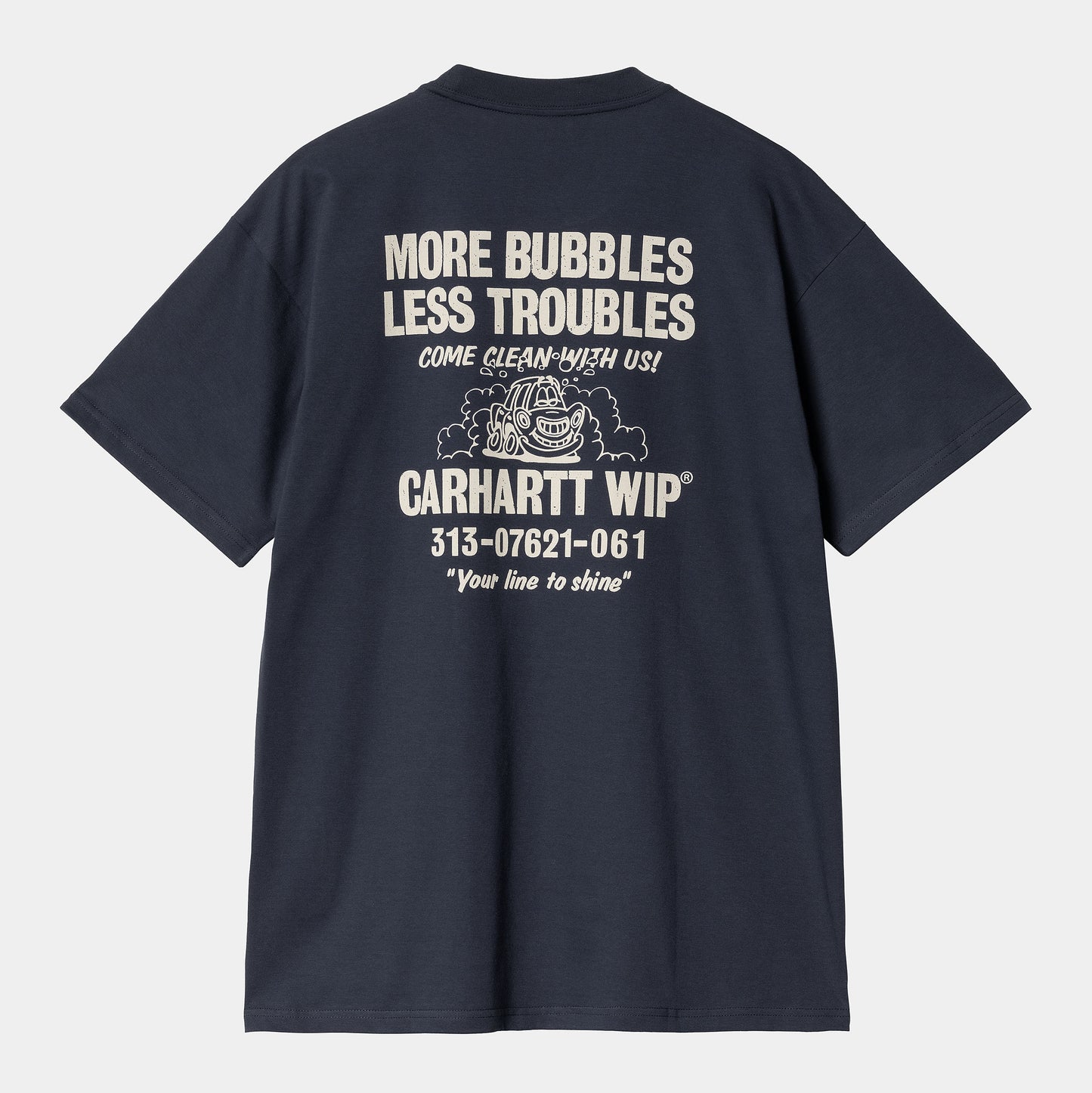 
                  
                    S/S Less Troubles T-Shirt - Blue/Wax
                  
                