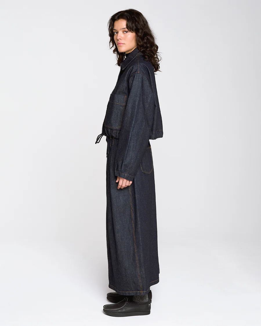 Bulb skirt Hemp Denim - Indigo